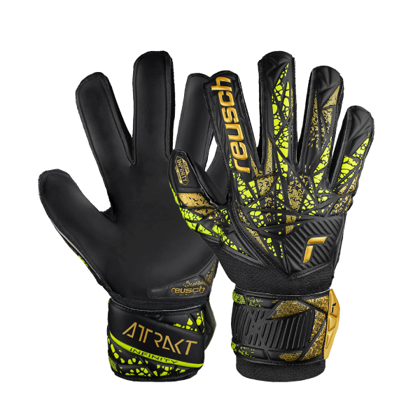 Reusch Attrakt Infinity Finger Support Junior 5472710 7739 schwarz gelb gold 1